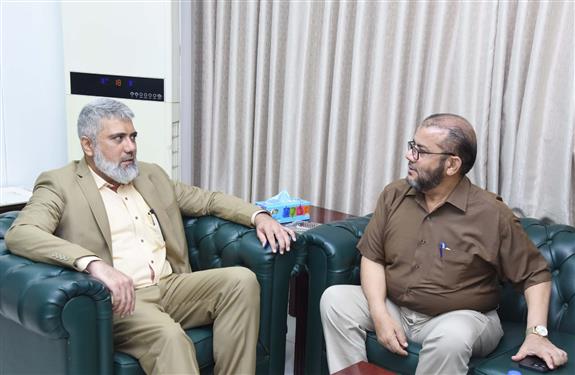 Director General of KDA  is meeting with Commissioner Mirpur Khas.